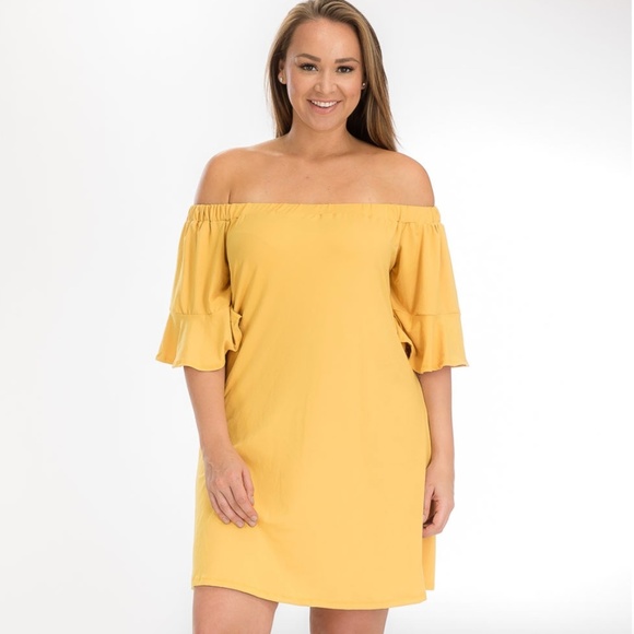 plus size off the shoulder summer dress